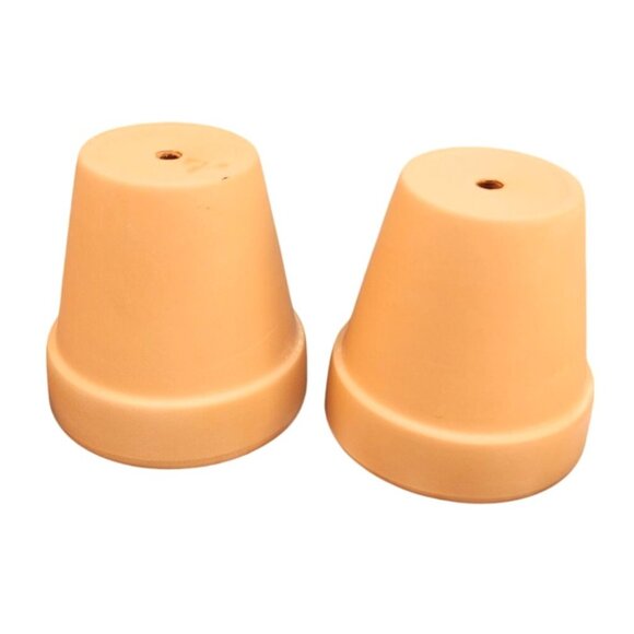 2-Pack Mini Clay Flower Pots 3.5 In Garden Collection Terracotta Plant Pots - Picture 2 of 4